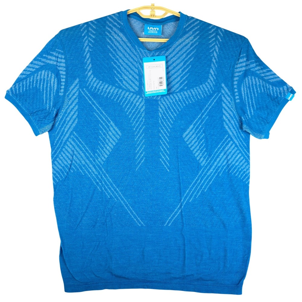 UYN Man Hydrocross Self Layer Shirt Short‎ Sleeve Turkish Tile Blue O102997 L